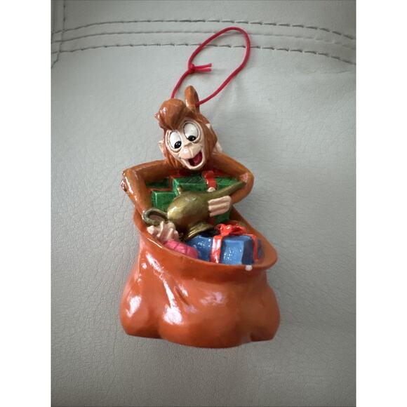 Walt Disney Santa Workshop Aladdin Abu Lamp Holiday Ornament Christmas Gift Sack - Picture 1 of 16
